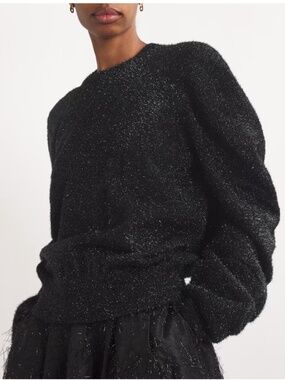 Palmer Harding Plenitude Sparkle Sweater Black Metallic